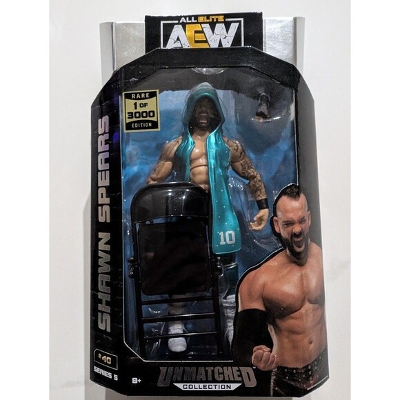 AEW Unmatched Series 5 Shawn Spears Rare Edition Chase Figure 1 of 3000 #40 - Picture 1 of 6